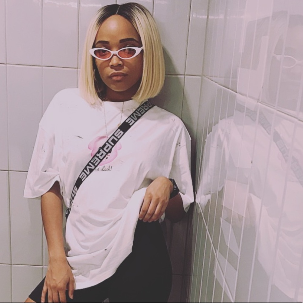 White and pink sunglasses